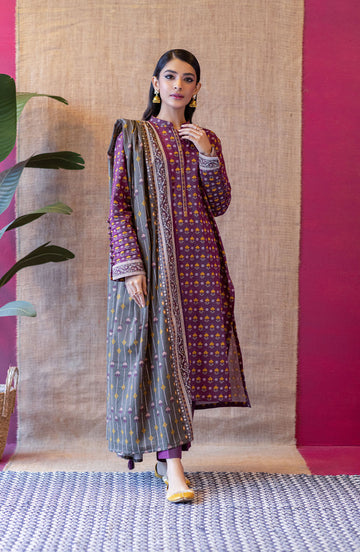 Orient OTL 22 058 Maroon Khaddar Myreen Winter Collection 2022 Online Shopping
